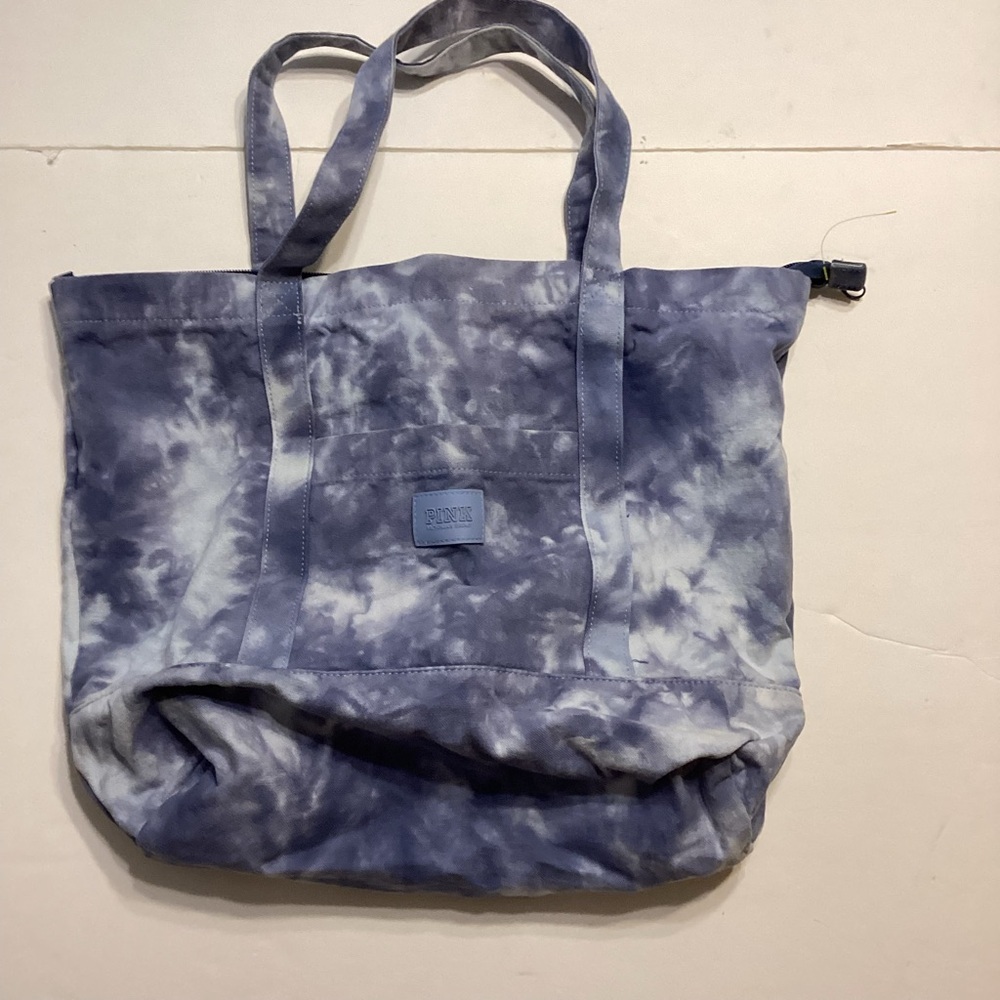 Victoria Secret Pink Tie Dye Canvas Tote Bag